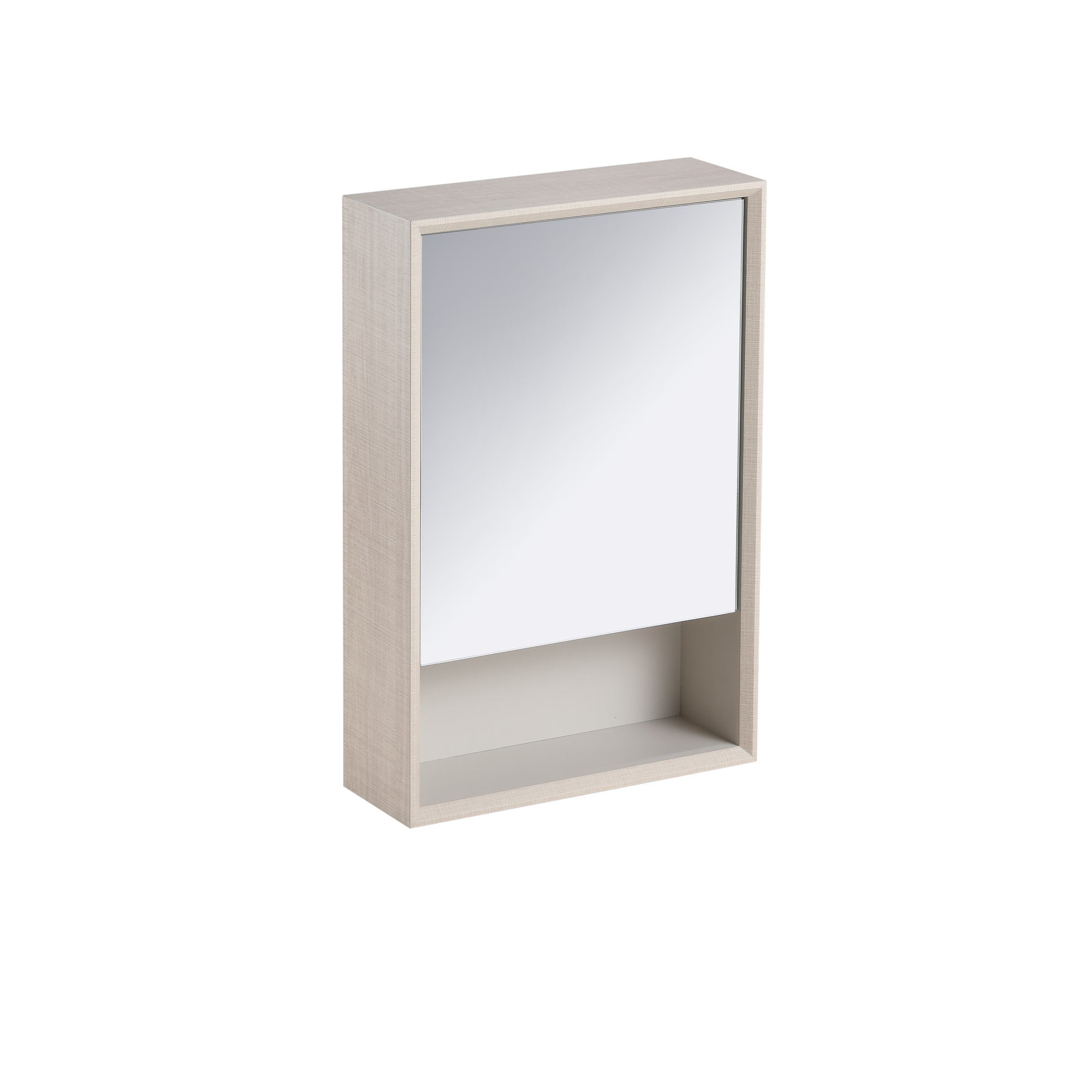 ACO 1 Door 1 Shelf PVC Mirror Cabinet | RMC-ACO-4060D1S1