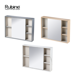 ACO 1 Door 2 Shelves PVC Mirror Cabinet | RMC-ACO-8060D1S2