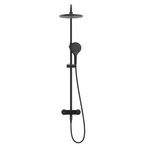 Pushstop Rainshower Column With Mixer (Matte Black) | RSC-PUSHSTOP-R61-BK