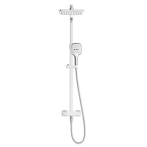 Pushstop Rainshower Column With Mixer | RSC-PUSHSTOP-S81-CH and RSC-PUSHSTOP-S81-BK