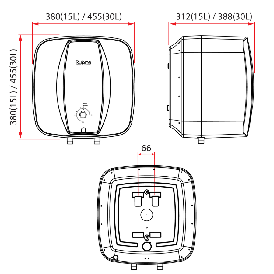 30L Above-Sink Storage Water Heater | RWH-AR30A