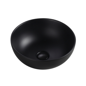 Countertop Round Ceramic Basin | SPIN 36B-BK