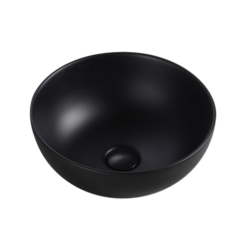 Countertop Round Ceramic Basin | SPIN 36B-BK