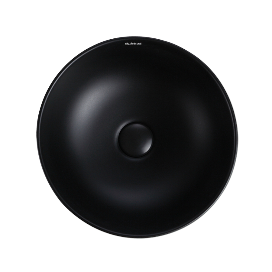 Countertop Round Ceramic Basin | SPIN 36B-BK