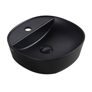 Countertop Round Ceramic Basin | SPIN 40M-BK