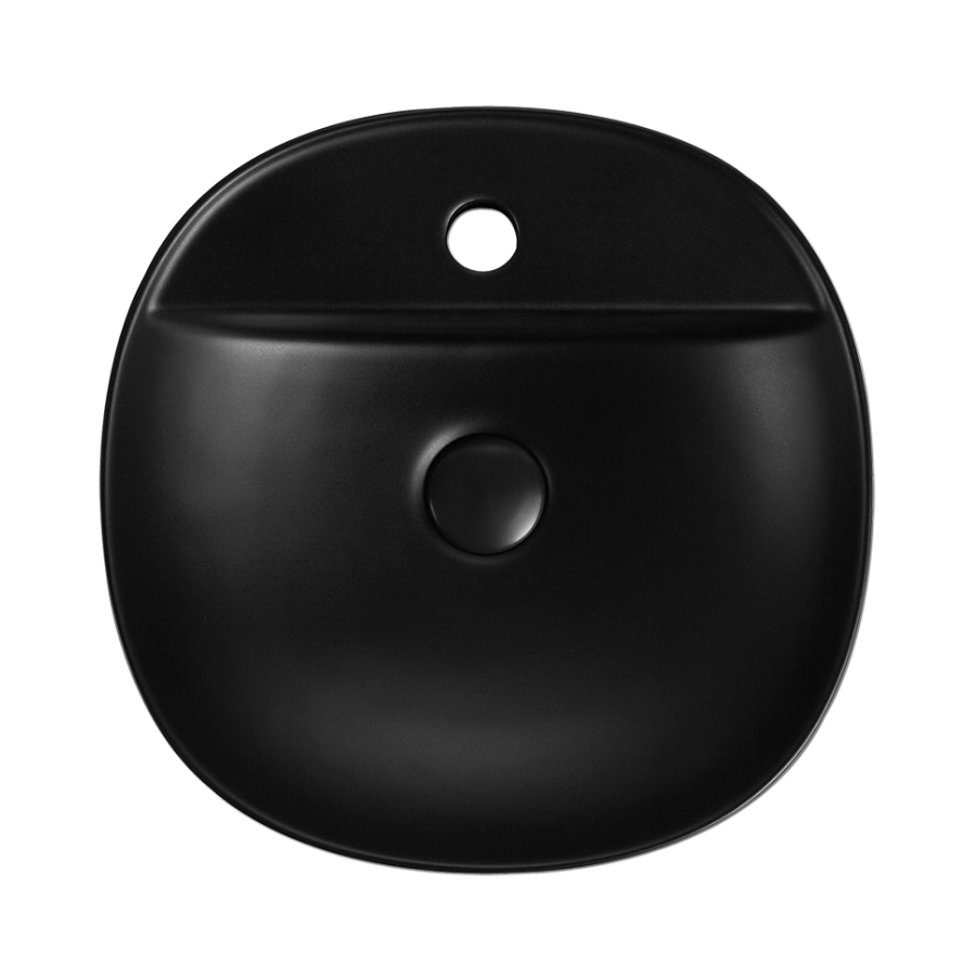 Countertop Round Ceramic Basin | SPIN 40M-BK