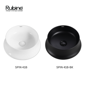 SPIN Countertop Ceramic Basin | SPIN 41B and SPIN 41B BK