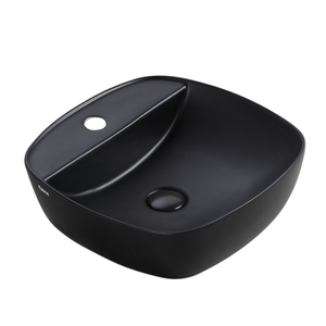 Countertop Round Ceramic Basin | SQ 42M-BK