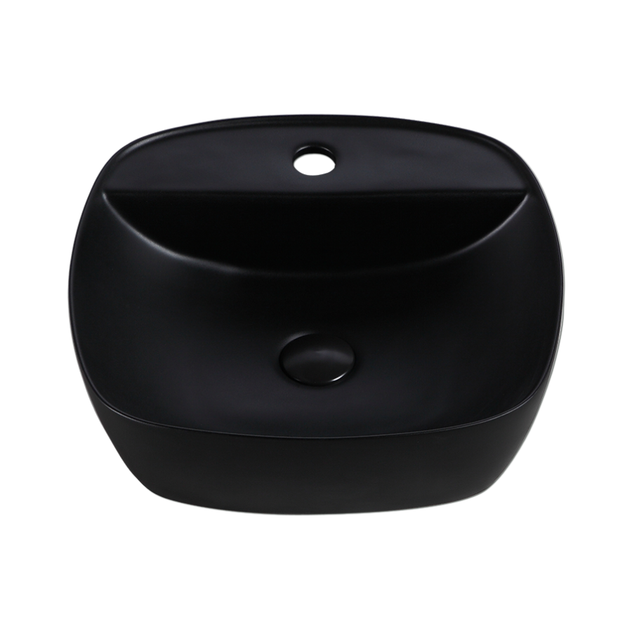 Countertop Round Ceramic Basin | SQ 42M-BK