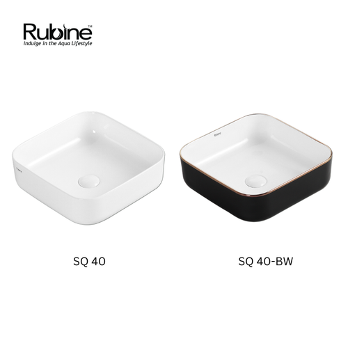 SQ Countertop Square Ceramic Basin | SQ 40/SQ 40-BW
