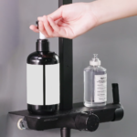 Deckos Square Rainshower Column With Mixer Shelf