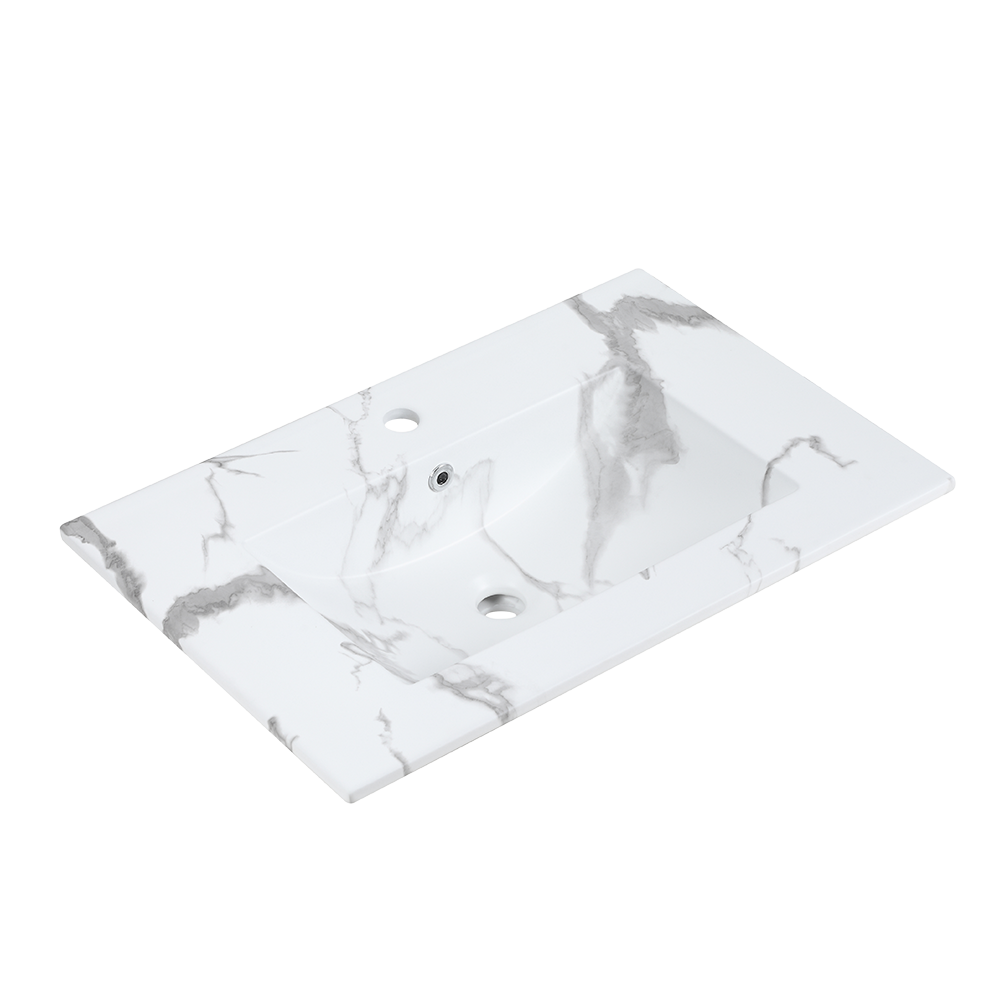 70cm Press-To-Open Vanity Cabinet + Insert Basin | RBF-1874-TO/-VW/-GM + TOP 70M/-VW/-BK