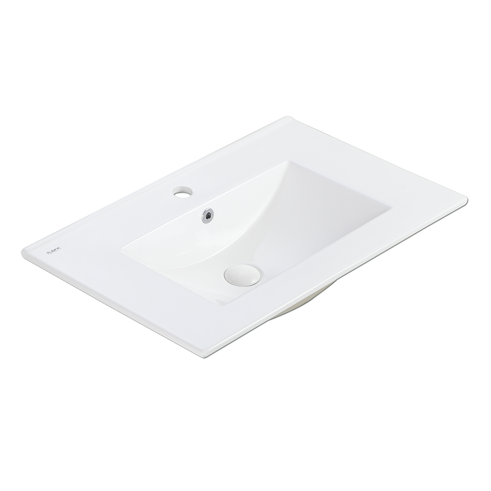 70cm Press-To-Open Vanity Cabinet + Insert Basin | RBF-1874-TO/-VW/-GM + TOP 70M/-VW/-BK