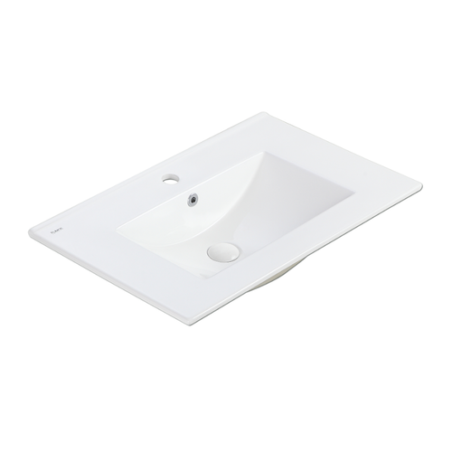 Insert Top Rectangular Ceramic Basin | TOP 70M