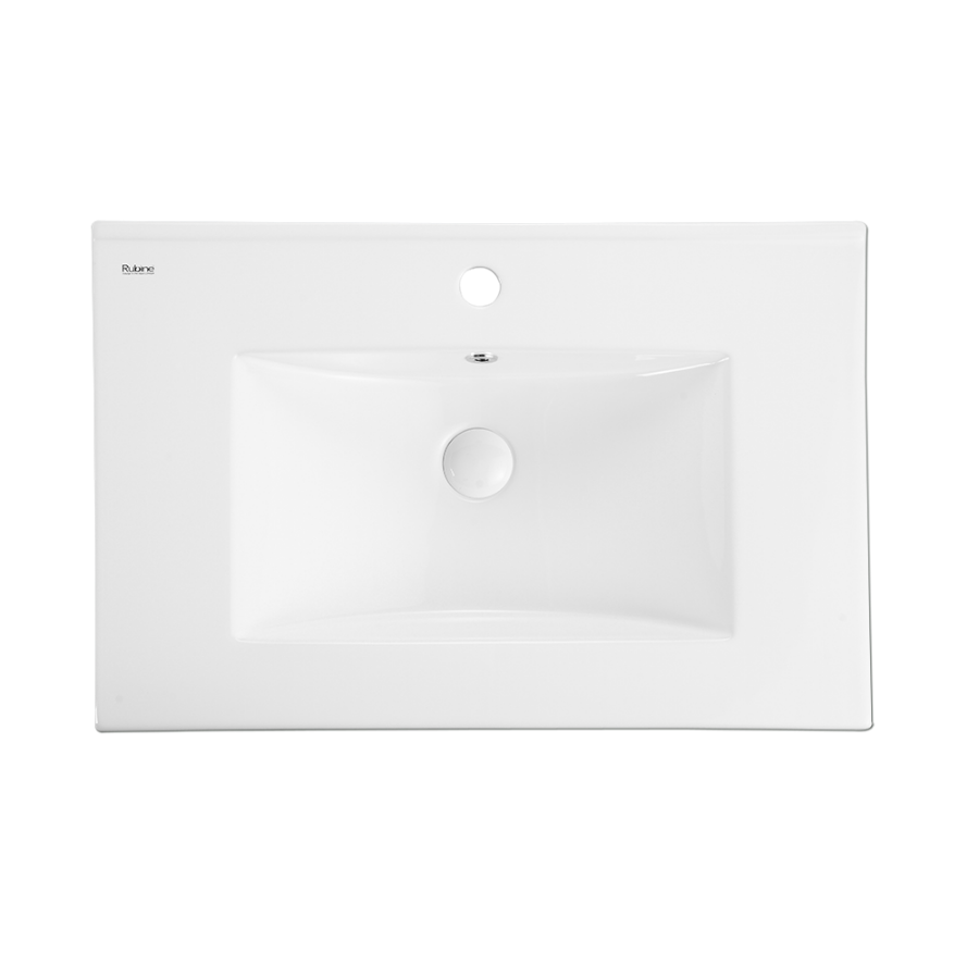 Insert Top Rectangular Ceramic Basin | TOP 60M