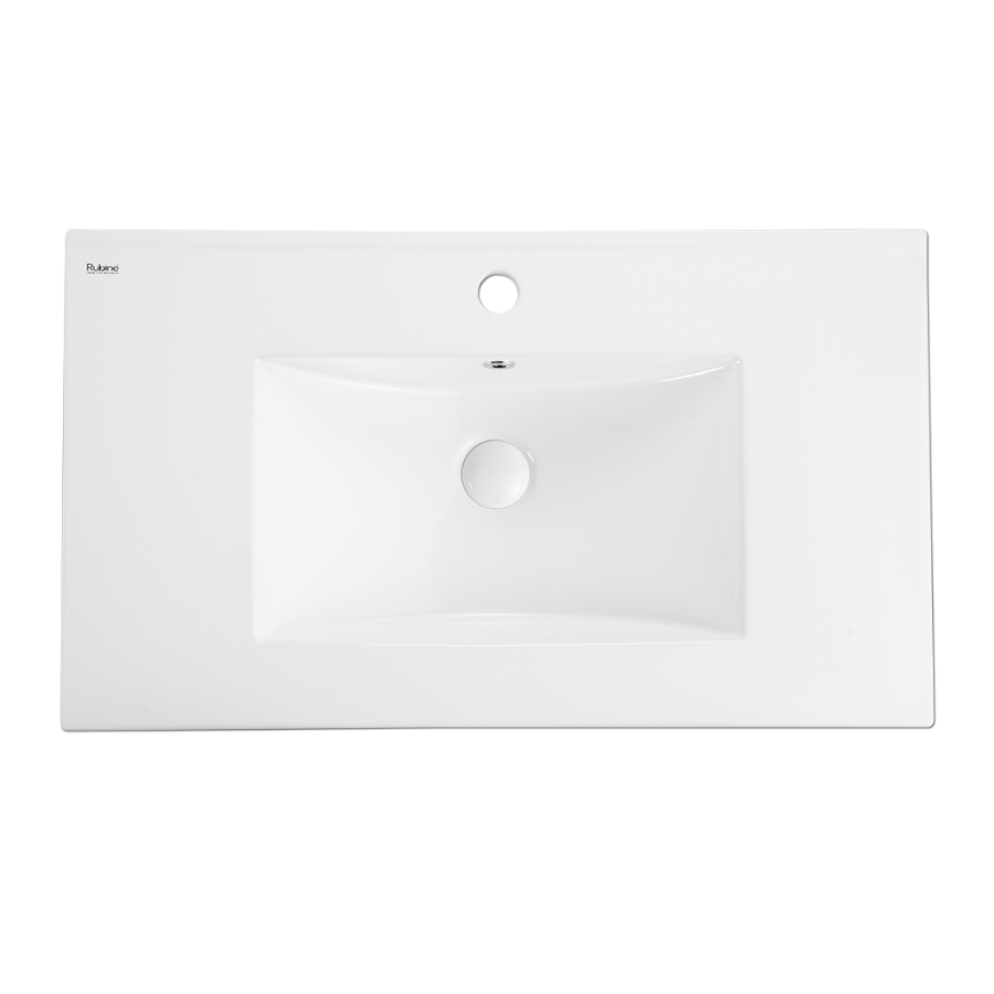 Insert Top Rectangular Ceramic Basin | TOP 80M