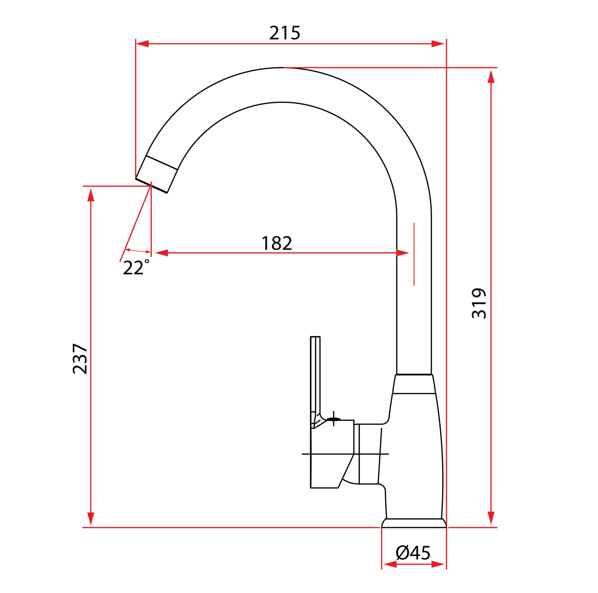 Sink Mixer | UNICO 5643 WH