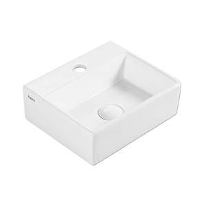 Wall-Hung / Countertop Rectangular Ceramic Basin | VENTO 33M