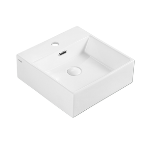 Wall-Hung / Countertop Square Ceramic Basin | VENTO 40M