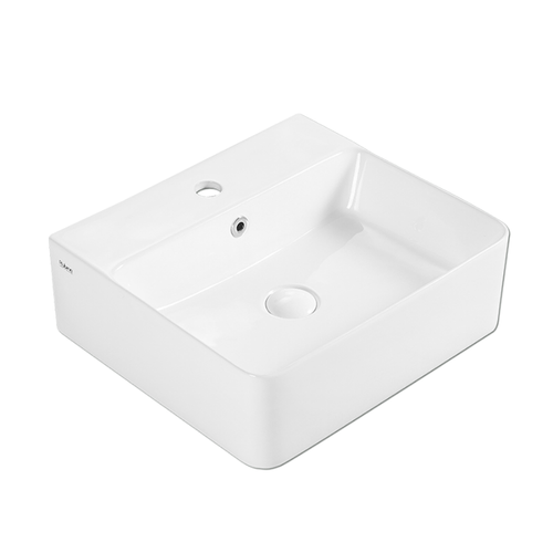Wall-Hung / Countertop Rectangular Ceramic Basin | VENTO 46M