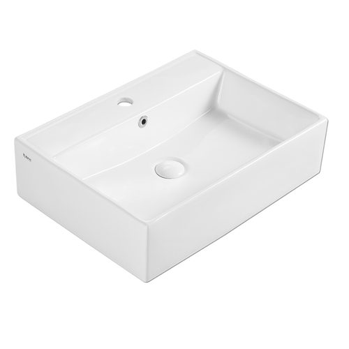 Wall-Hung / Countertop Rectangular Ceramic Basin | VENTO 58M