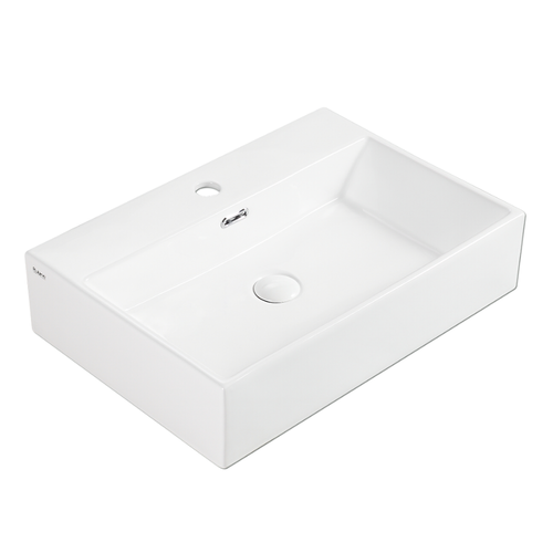 Wall-Hung / Countertop Rectangular Ceramic Basin | VENTO 60M