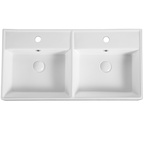 Wall-Hung / Countertop Ceramic Basin | VENTO D82M