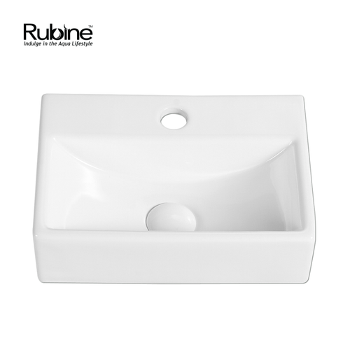 VENTO Wall-Hung/Countertop Rectangular Ceramic Basin | VENTO 36M