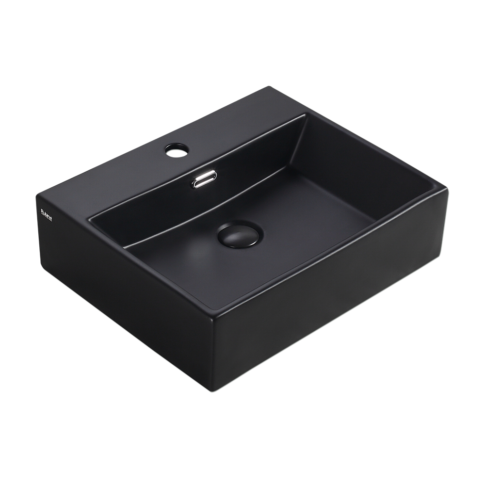 VENTO Wall-Hung/Countertop Rectangular Ceramic Basin | VENTO 50M