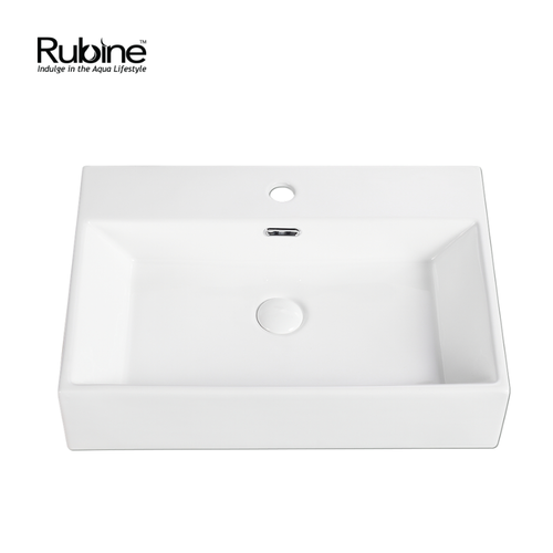 VENTO Wall-Hung/Countertop Rectangular Ceramic Basin | VENTO 60M