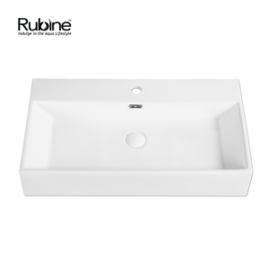 VENTO Wall-Hung/Countertop Rectangular Ceramic Basin | VENTO 75M