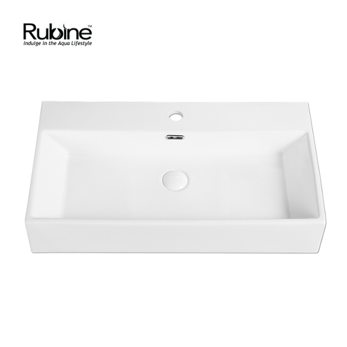 VENTO Wall-Hung/Countertop Rectangular Ceramic Basin | VENTO 75M