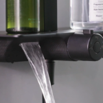 Deckos Square Rainshower Column With Mixer Shelf