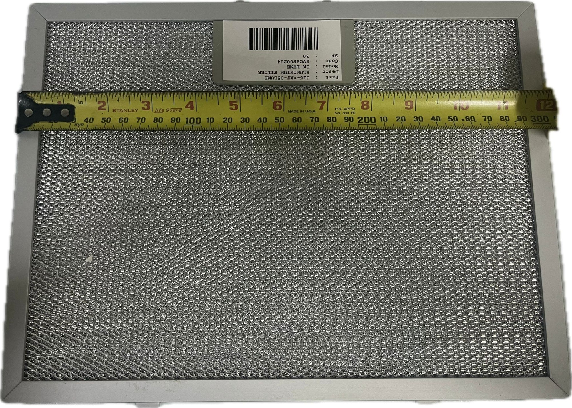 ALUMINIUM FILTER - 016-*AF-05LUME