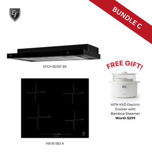 [Bundle C] 90CM Conventional Hood + 60cm 4 Zones Induction Hob