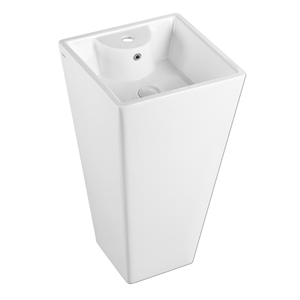 Freestanding Square Ceramic Basin | ZENTO 47M