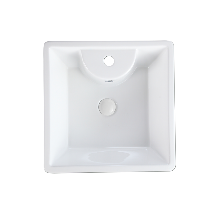 Freestanding Square Ceramic Basin | ZENTO 47M