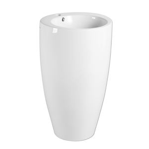 Freestanding Round Ceramic Basin | ZENTO 50M