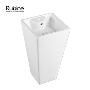ZENTO Freestanding Square Ceramic Basin | ZENTO 47M