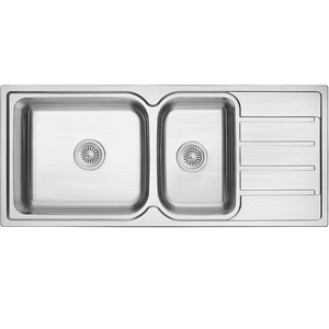1½ Bowls + Drainer Bowl Inset Stainless Steel Kitchen Sink | ZEX 861
