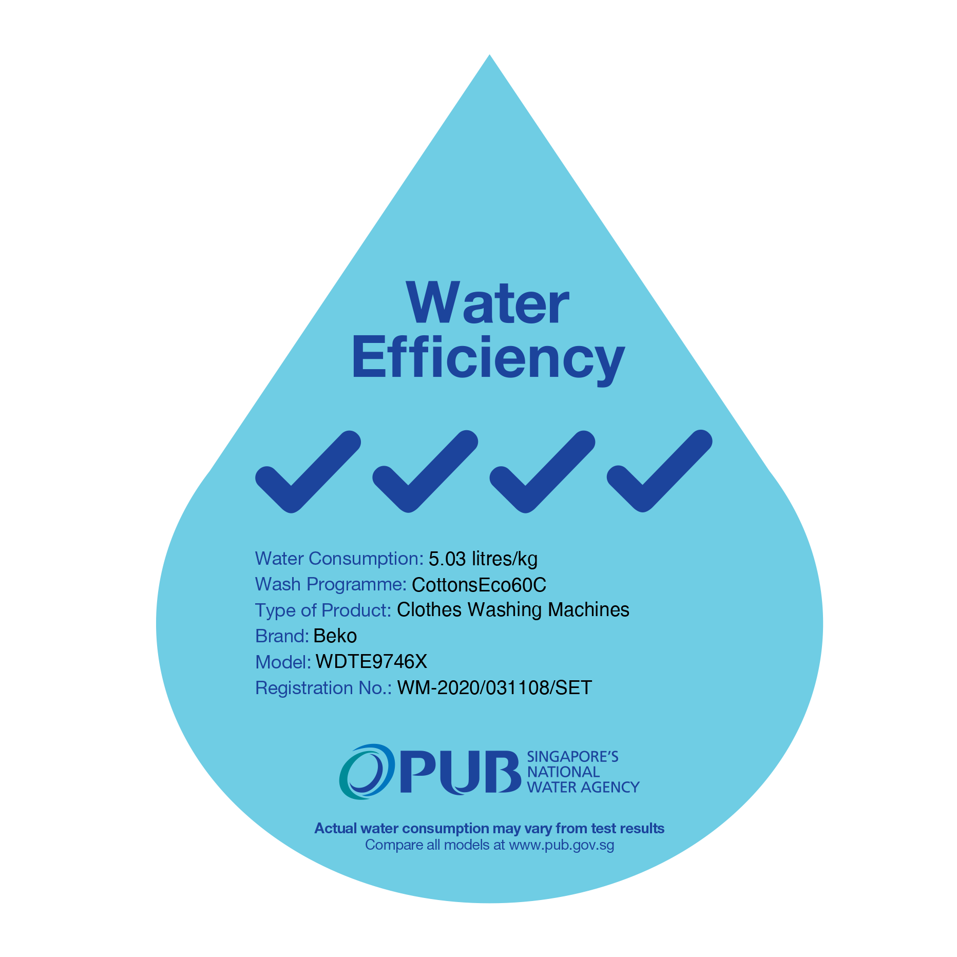 9kg/5kg Washer Dryer | WDTE9746X